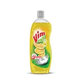 Vim Dishwash Liquid Gel Lemon|| With Lemon Fragrance|| Leaves No Residue|| Grease Cleaner For All Utensils|| 750 ml Bottle