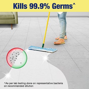 Lizol Disinfectant Surface & Floor Cleaner Liquid, Lavender - 1L | Kills 99.9% Germs | India's #1 Floor Cleaner - Image 5
