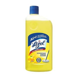 Lizol Disinfectant Surface & Floor Cleaner Liquid, Citrus - 1 Litre | Suitable for All Floor Cleaner Mops | Kills 99.9% Germs| India's #1 Floor Cleaner - Image 2