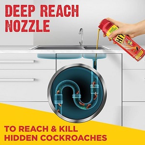 HIT Crawling Insect Killer Cockroach Killer Spray | Instant Kill | Deep-Reach Nozzle | Fresh Fragrance, 625ml - Image 6