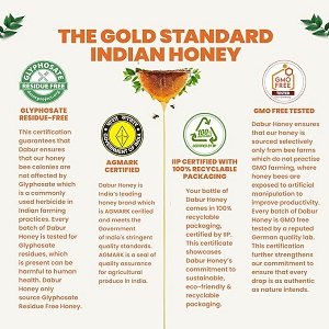 Dabur Honey - 600g | 100% Pure | World's No.1 Honey Brand with No Sugar Adulteration | For Fitness & Health | Natural Immunity Booster | 100% Indigenous | Rich in Antioxidants & Minerals - Image 5