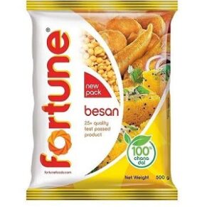 FORTUNE Chana Besan, 100% Chana Dal 100% Taste, 500 Gm