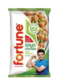 Fortune SOYA चंक्स पाउच, 1kg 10% एक्स्ट्रा