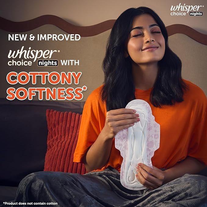 Whisper Choice Nights, 40 XXL Pads, - Image 2