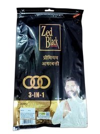 Bamboo Zed Black 3 In 1 Zipper Premium Agarbatti