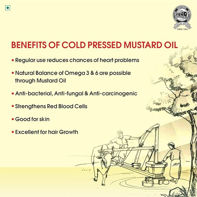 Engine Brand Kachi Ghani Mustard Oil - Image 2